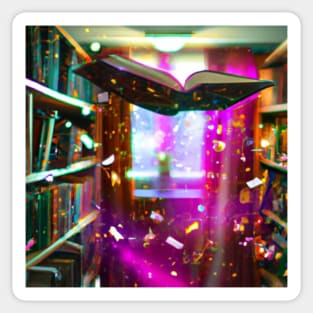 Magical Library Sticker